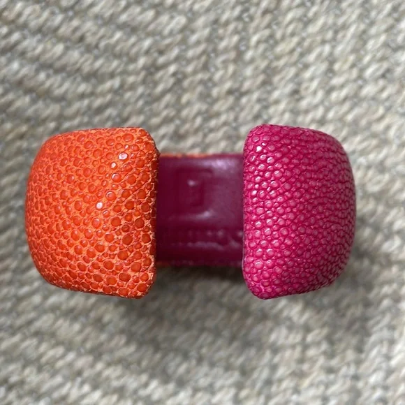 Dannijo sing ray bracelet  / cuff orange and pink - Picture 3 of 7